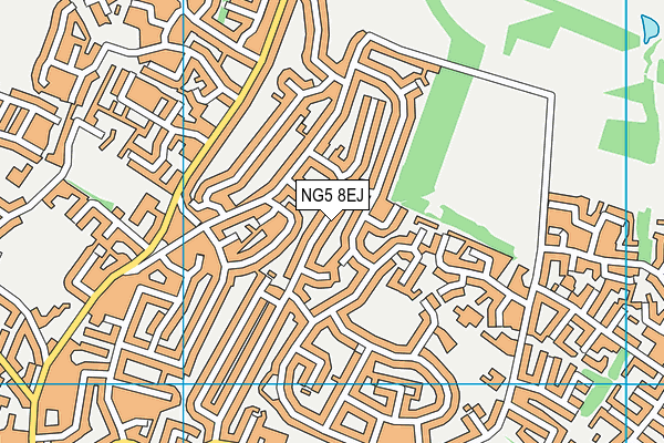 NG5 8EJ map - OS VectorMap District (Ordnance Survey)