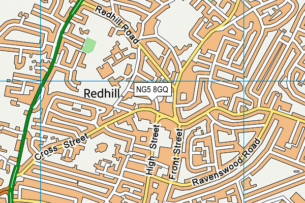 NG5 8GQ map - OS VectorMap District (Ordnance Survey)