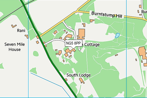 NG5 8PP map - OS VectorMap District (Ordnance Survey)