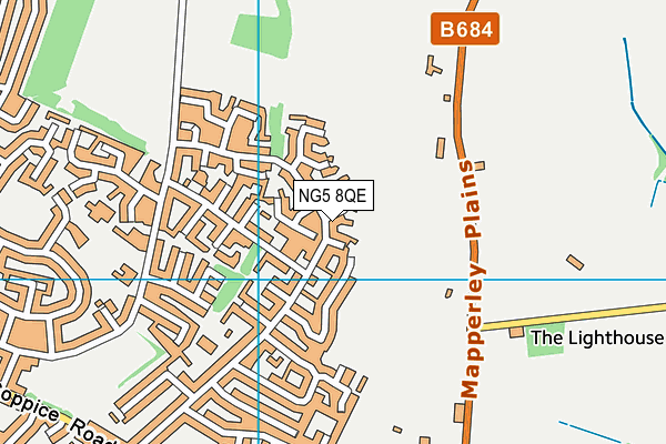 NG5 8QE map - OS VectorMap District (Ordnance Survey)