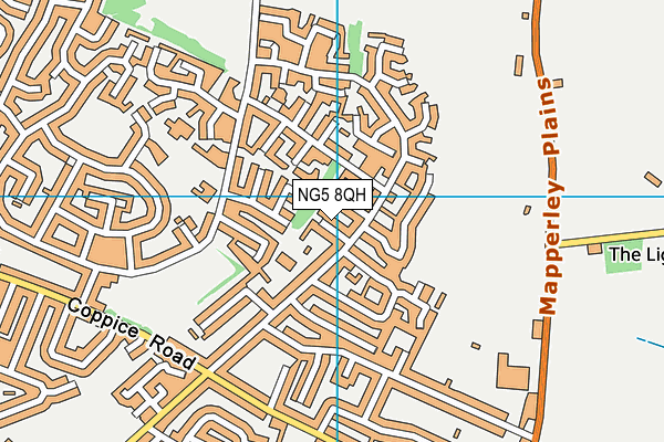 NG5 8QH map - OS VectorMap District (Ordnance Survey)