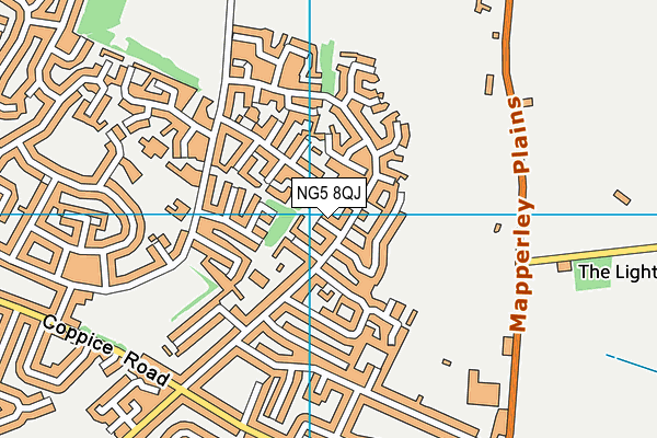 NG5 8QJ map - OS VectorMap District (Ordnance Survey)