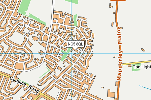 NG5 8QL map - OS VectorMap District (Ordnance Survey)