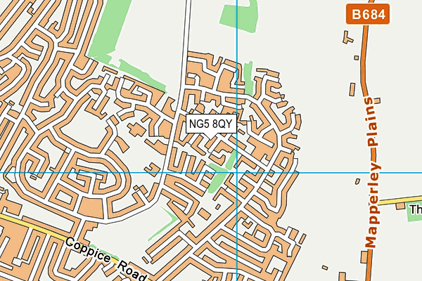 NG5 8QY map - OS VectorMap District (Ordnance Survey)