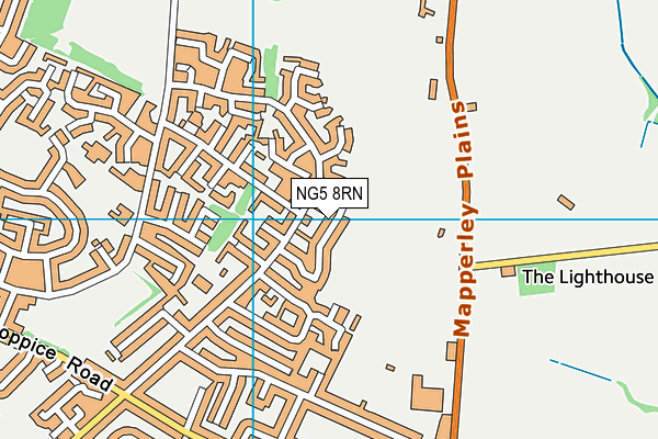 NG5 8RN map - OS VectorMap District (Ordnance Survey)