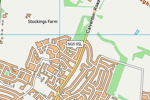 NG5 8SL map - OS VectorMap District (Ordnance Survey)