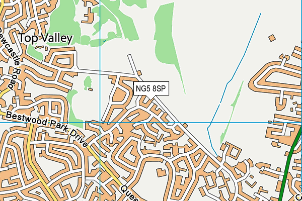 NG5 8SP map - OS VectorMap District (Ordnance Survey)