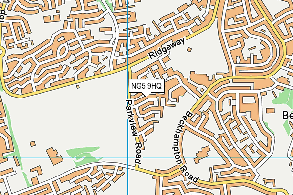 NG5 9HQ map - OS VectorMap District (Ordnance Survey)