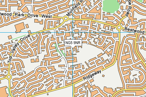 NG5 9NR map - OS VectorMap District (Ordnance Survey)