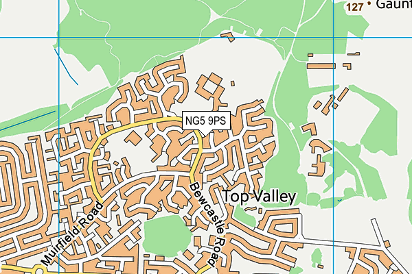 NG5 9PS map - OS VectorMap District (Ordnance Survey)