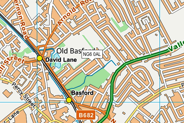 NG6 0AL map - OS VectorMap District (Ordnance Survey)