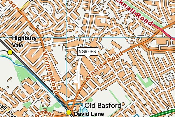 NG6 0ER map - OS VectorMap District (Ordnance Survey)