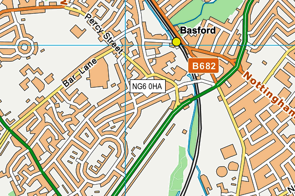 NG6 0HA map - OS VectorMap District (Ordnance Survey)