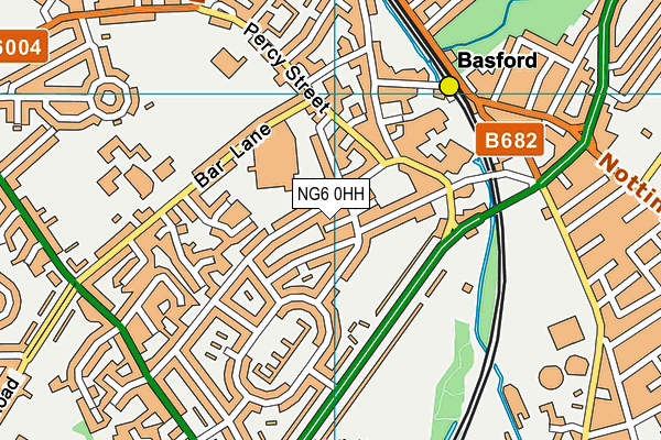 NG6 0HH map - OS VectorMap District (Ordnance Survey)