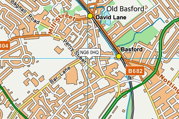 NG6 0HQ map - OS VectorMap District (Ordnance Survey)