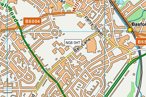 Ellis Guilford Sports Centre map (NG6 0HT) - OS VectorMap District (Ordnance Survey)