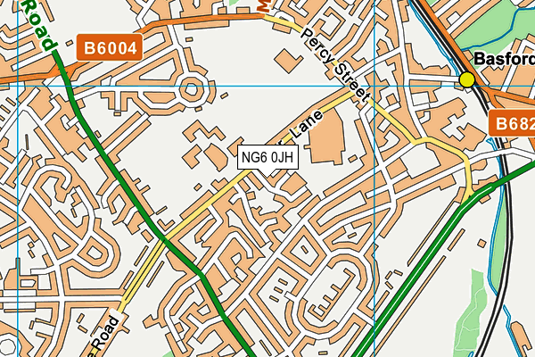 NG6 0JH map - OS VectorMap District (Ordnance Survey)