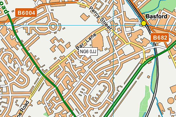 NG6 0JJ map - OS VectorMap District (Ordnance Survey)