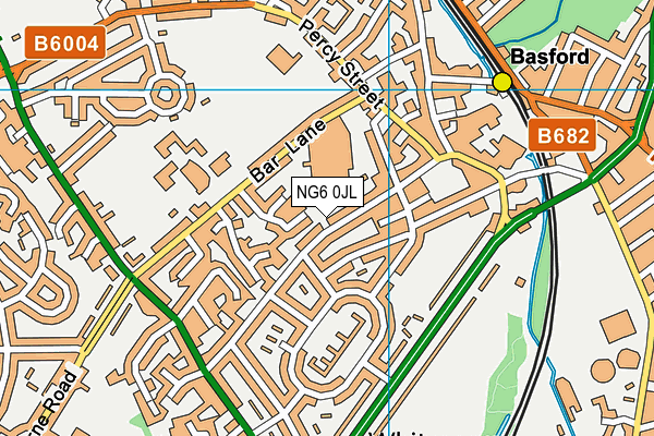 NG6 0JL map - OS VectorMap District (Ordnance Survey)