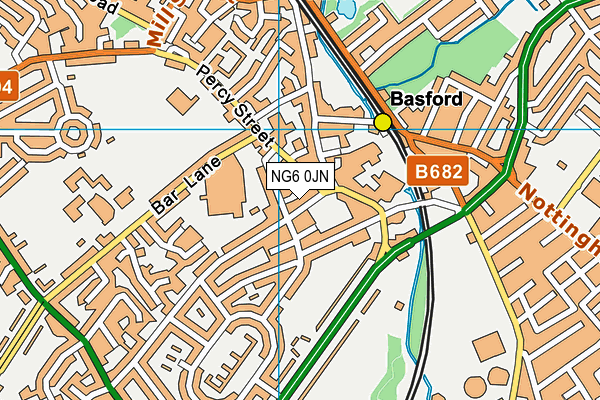 NG6 0JN map - OS VectorMap District (Ordnance Survey)