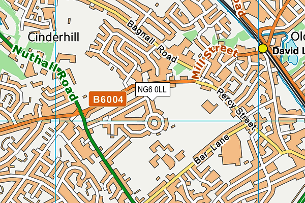 NG6 0LL map - OS VectorMap District (Ordnance Survey)