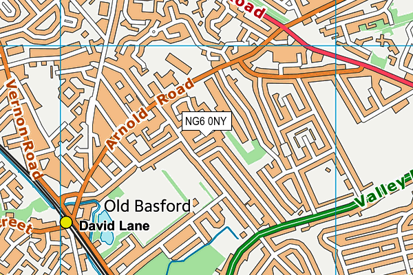 NG6 0NY map - OS VectorMap District (Ordnance Survey)