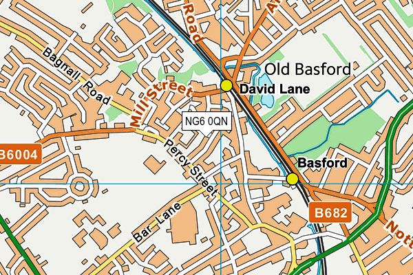 NG6 0QN map - OS VectorMap District (Ordnance Survey)