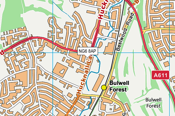 Ken Martin Leisure Centre map (NG6 8AP) - OS VectorMap District (Ordnance Survey)