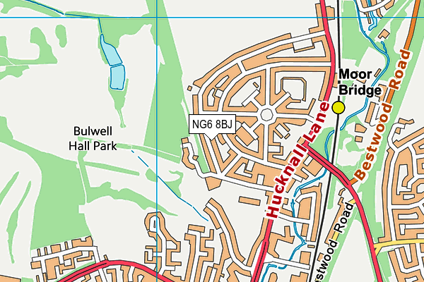 NG6 8BJ map - OS VectorMap District (Ordnance Survey)