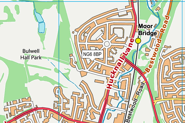 NG6 8BP map - OS VectorMap District (Ordnance Survey)