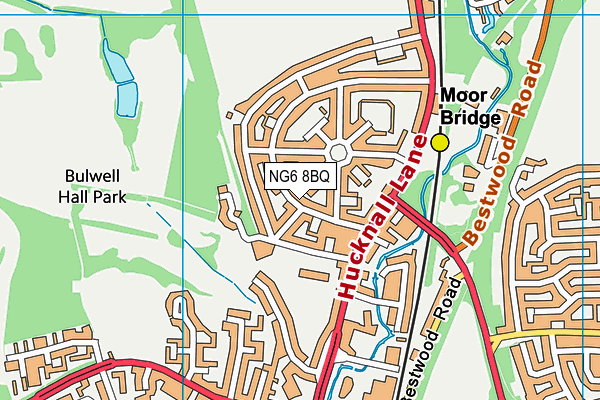 NG6 8BQ map - OS VectorMap District (Ordnance Survey)