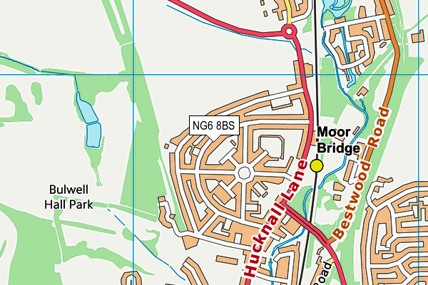 NG6 8BS map - OS VectorMap District (Ordnance Survey)