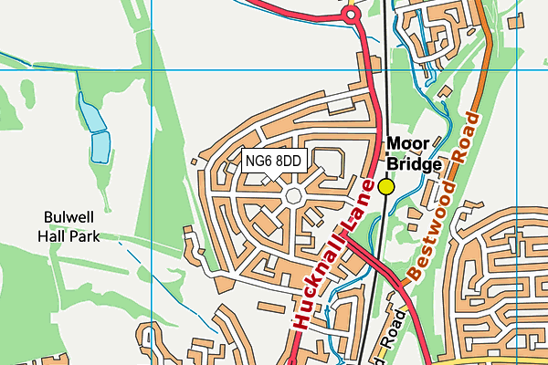 NG6 8DD map - OS VectorMap District (Ordnance Survey)