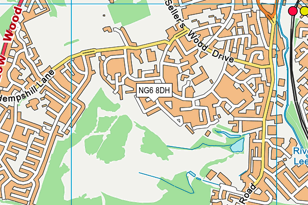 NG6 8DH map - OS VectorMap District (Ordnance Survey)