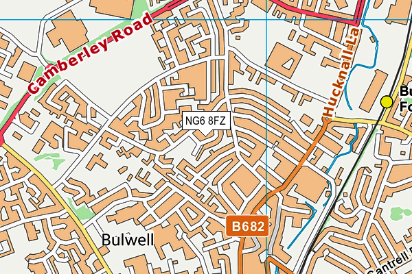 NG6 8FZ map - OS VectorMap District (Ordnance Survey)