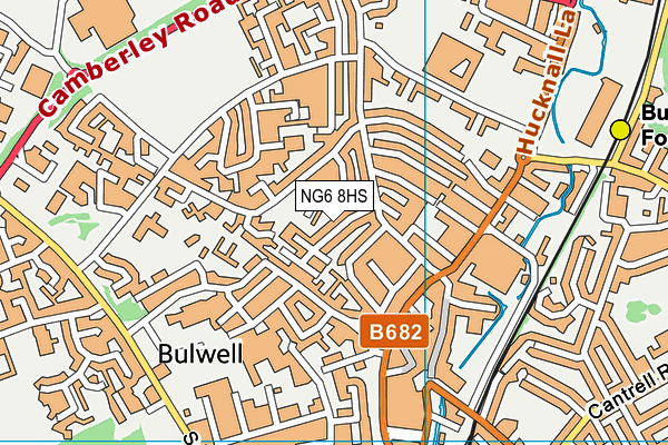 NG6 8HS map - OS VectorMap District (Ordnance Survey)