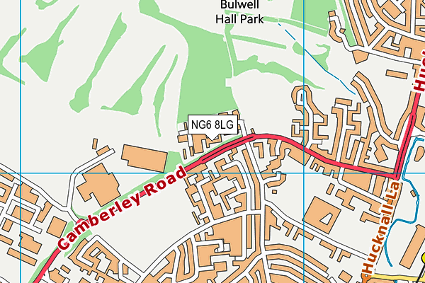 NG6 8LG map - OS VectorMap District (Ordnance Survey)