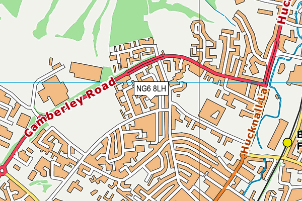 NG6 8LH map - OS VectorMap District (Ordnance Survey)