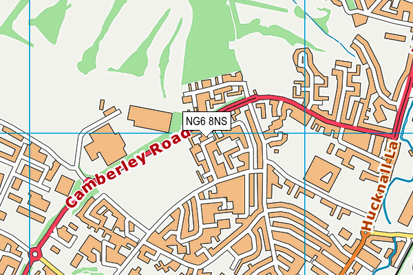 NG6 8NS map - OS VectorMap District (Ordnance Survey)