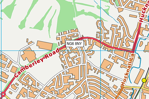 NG6 8NY map - OS VectorMap District (Ordnance Survey)