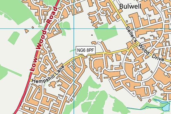 Hempshill Lane Park (Closed) map (NG6 8PF) - OS VectorMap District (Ordnance Survey)