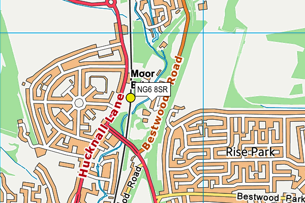 NG6 8SR map - OS VectorMap District (Ordnance Survey)