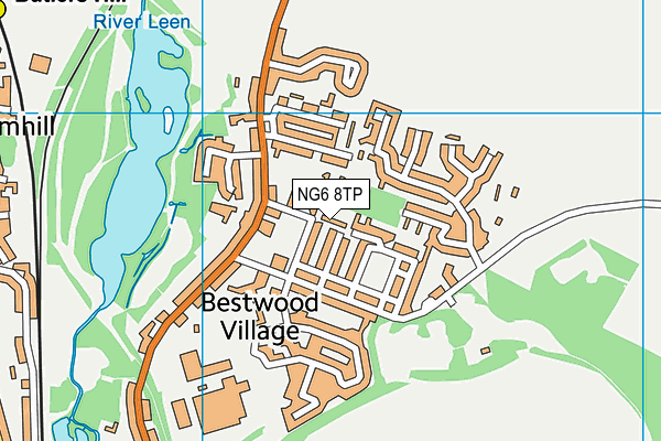 NG6 8TP map - OS VectorMap District (Ordnance Survey)