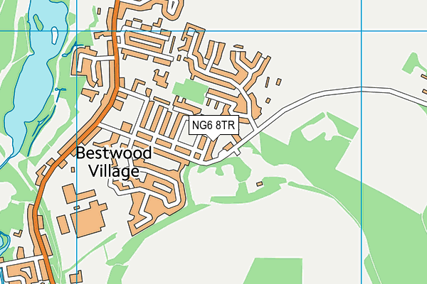 NG6 8TR map - OS VectorMap District (Ordnance Survey)