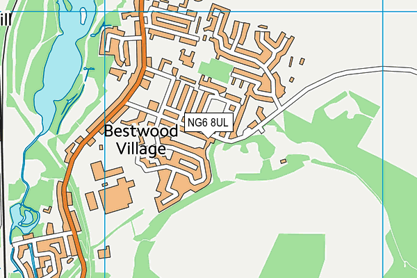 NG6 8UL map - OS VectorMap District (Ordnance Survey)