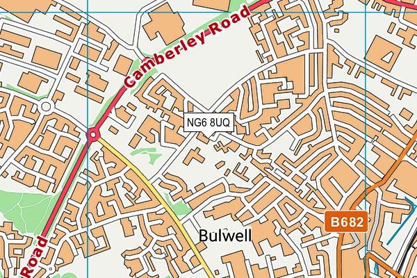 NG6 8UQ map - OS VectorMap District (Ordnance Survey)