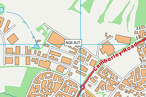NG6 8UT map - OS VectorMap District (Ordnance Survey)