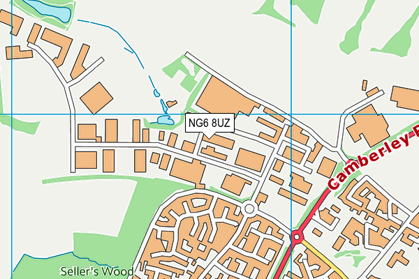 NG6 8UZ map - OS VectorMap District (Ordnance Survey)