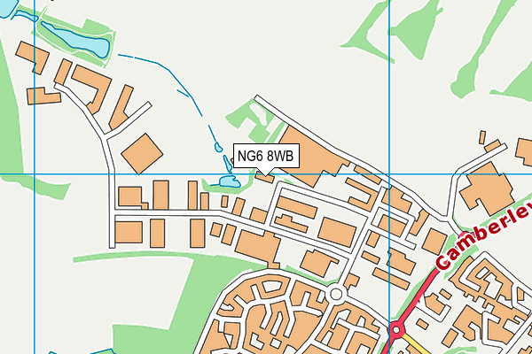 NG6 8WB map - OS VectorMap District (Ordnance Survey)