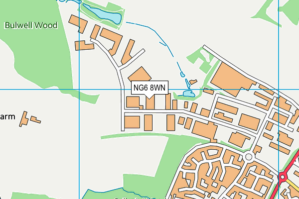 NG6 8WN map - OS VectorMap District (Ordnance Survey)